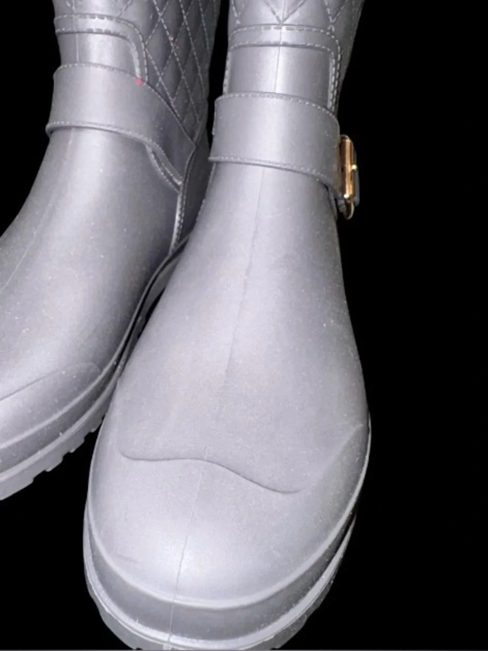 CAPELLI New York gray Quilt Mid-Calf RAIN BOOTS Women’s Wellies shoes size 7